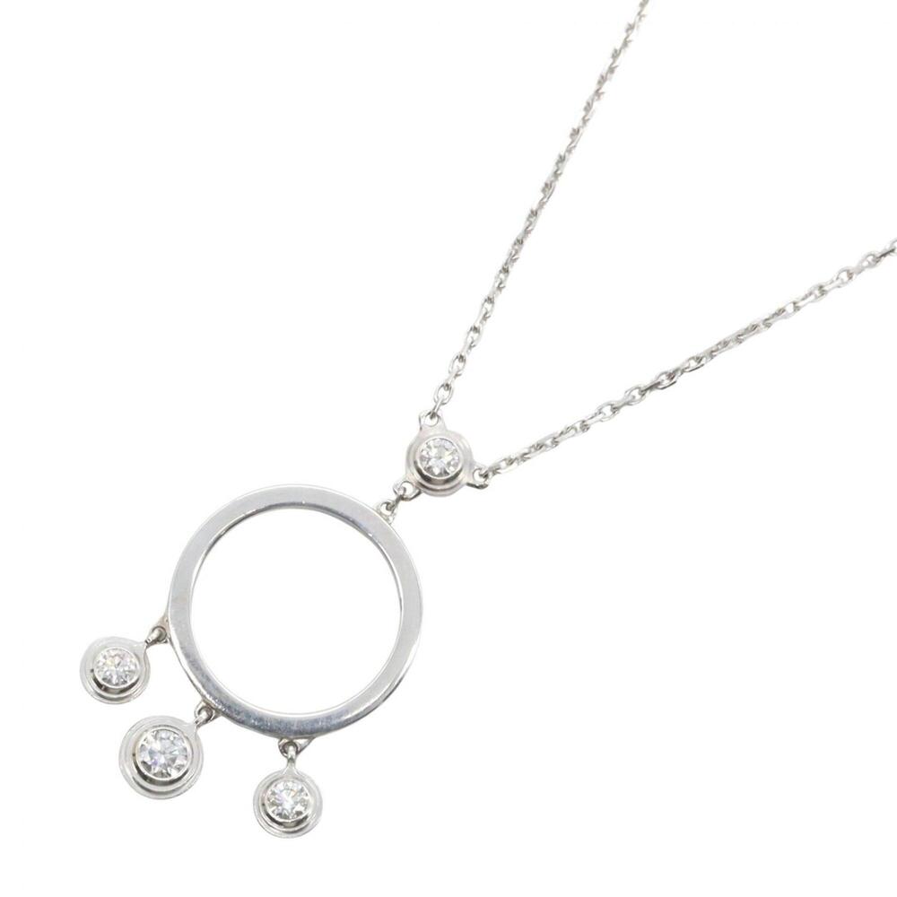 Cartier Diamants Légers 4PD Necklace, 18K White Gold (18KWG), Diamond, Women'...
